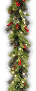 national tree crestwood spruce garland 9ft x 10in on sale at amazon