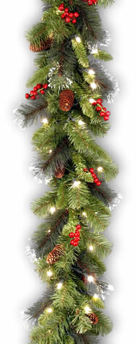 national tree crestwood spruce garland 9ft x 10in