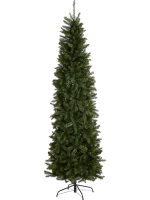 national tree company artificial christmas tree, kingswood fir slim 7 ft