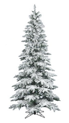 Vickerman Flocked Utica Fir Tree