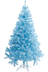 blue Christmas trees