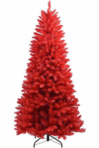 red Christmas trees